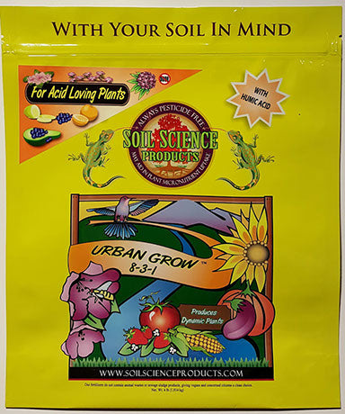 Soil Science Urban Grow 8-3-1 For Acid Loving Plants