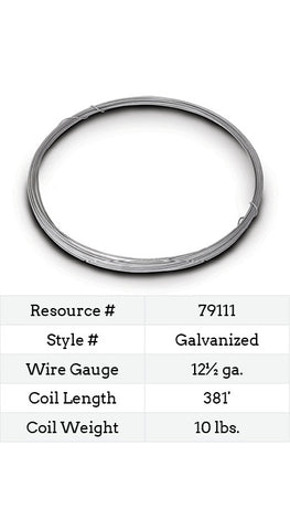 Red Brand Galvanized Smooth Wire 12½ Gauge