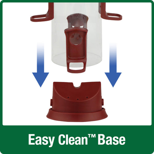 Nature's Way Large Plastic Tube Bird Feeder Red