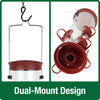 Nature's Way Large Plastic Tube Bird Feeder Red