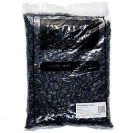 Gravel, Polished Black, 7-15mm, 20-Lbs.